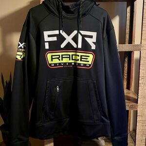 FXR Race Division Black Hoodie - unisex xl